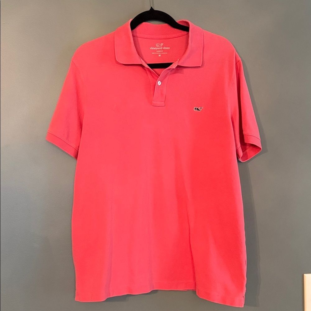 Vineyard Vines Men's Coral Pink Polo 0191